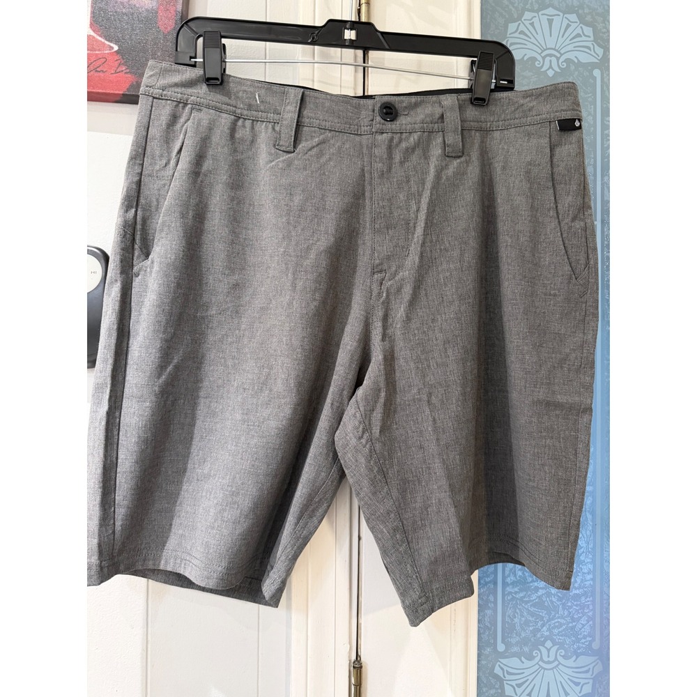 Volcom Frickin Cross Shred Static 20 Hybrid Shorts Grey Mens 34 A3212306